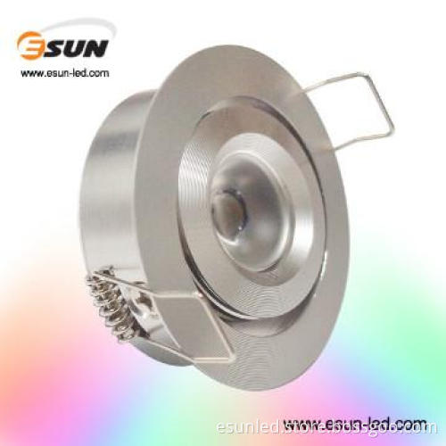 DC12V 1W led puck lights,CNC casting with CE&RoHS,CRI>80